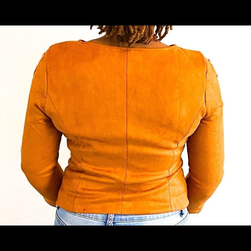 Faux Suede Moto jacket - Picture 3 of 4